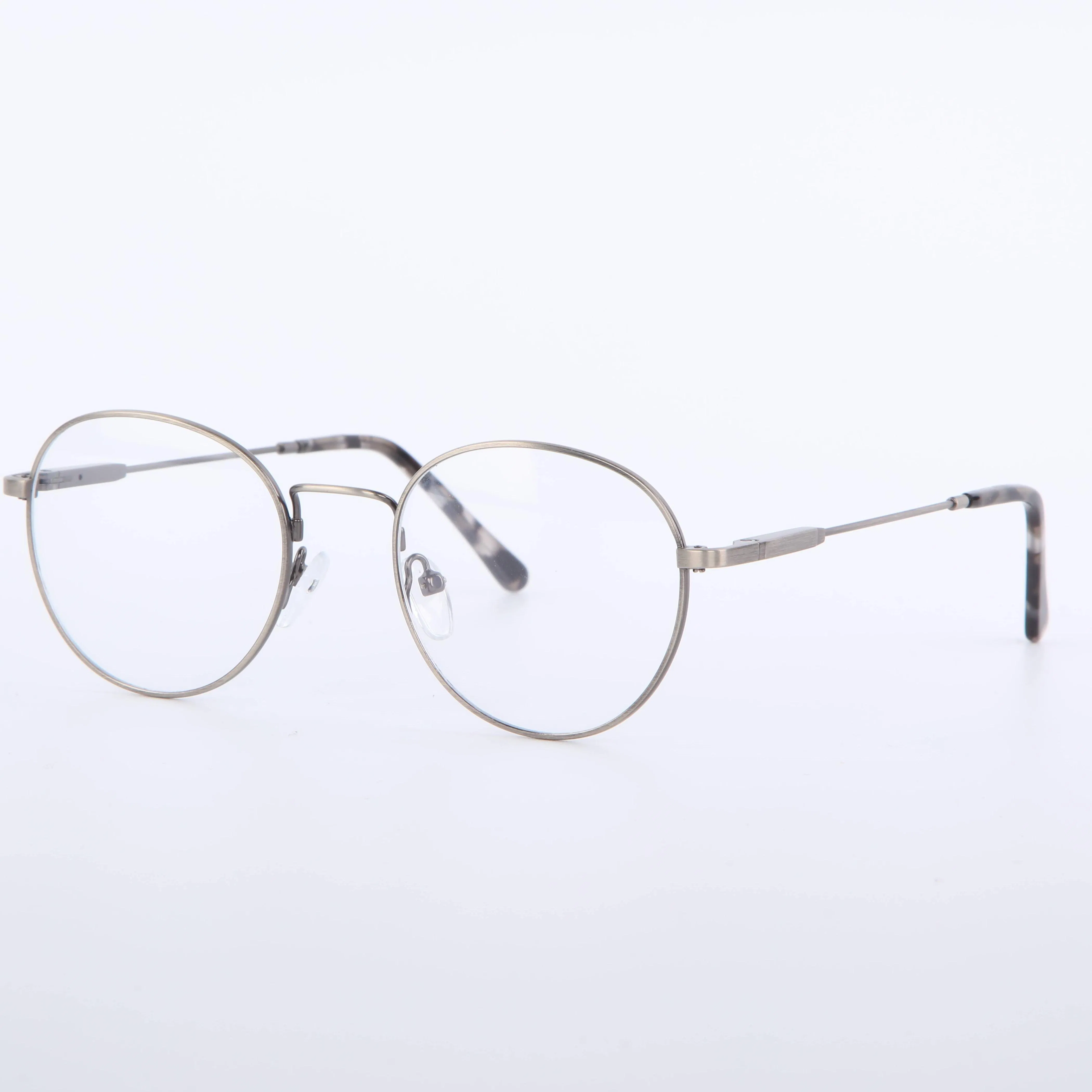 Wholesale Fashion Memory Metal Men Women Retro Round Titanium Alloy Glasses Frames