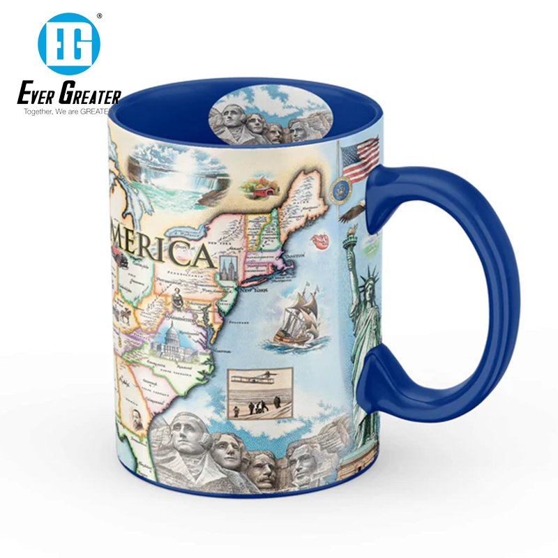 Керамическая кружка с индивидуальным дизайном и принтом