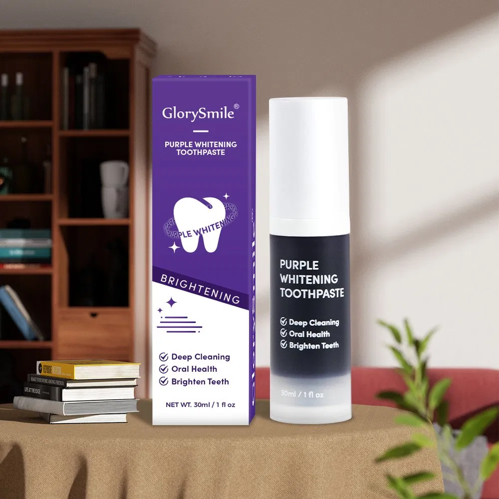 Glorysmile V34 Purple Teeth Whitening Toothpaste Mint Flavor