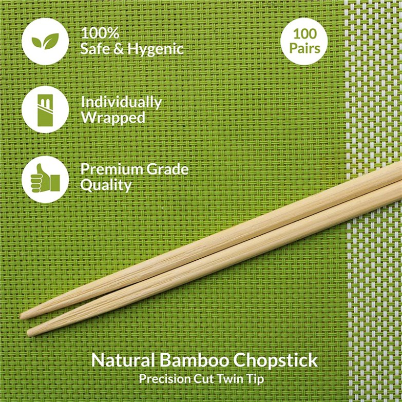 Custom Printed Disposable Set Sushi Chopsticks Bamboo Personalized Chopsticks with Logo