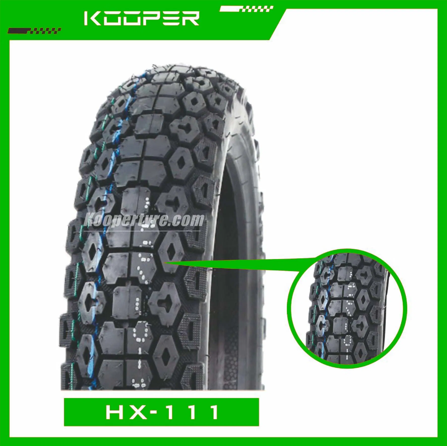 Durable Performance Motorcycle Tire Tubeless Set (110/90-16)