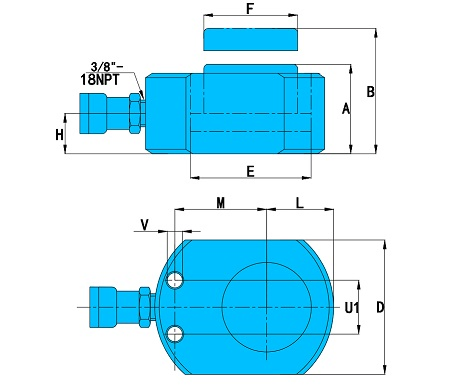 Гидравлический цилиндр WINNER для строительства