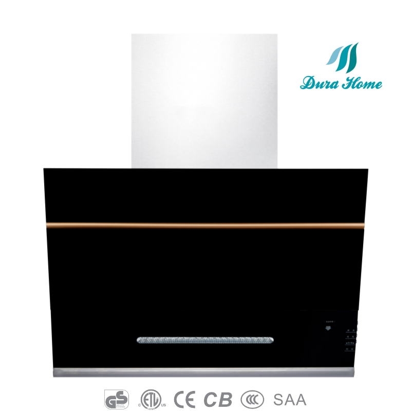 Contemporary Kitchen Hood - Golden Cooker Hood with Remote Control Options Range Hood Kitchen Chimney