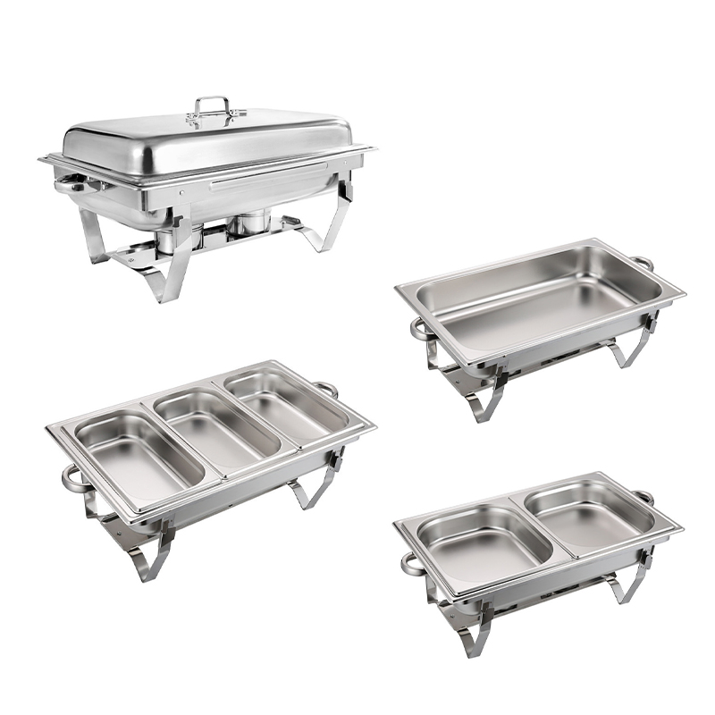 Wholesale Cheap 11L Rectangular Stainless Steel Food Warmer Buffet Supplies