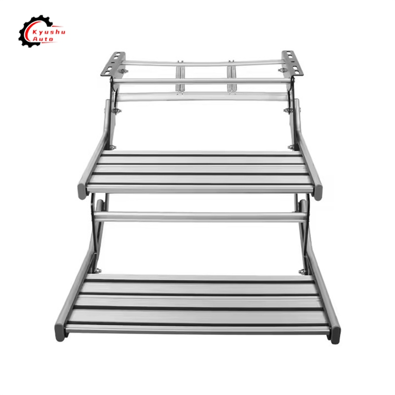 High Quality 550 Aluminum Alloy Single Layer RV Caravan Trailer Folding Step for Camper