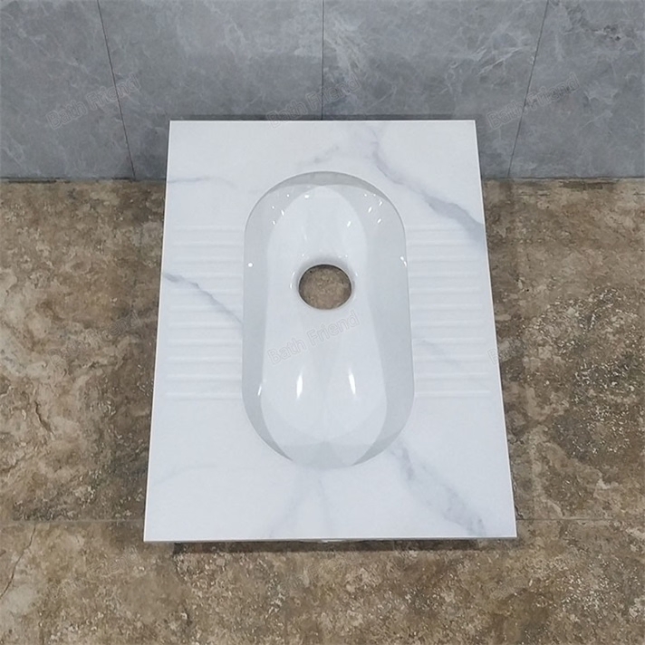 Hot Selling Factory Directly Rock Slab up Market Bathroom Ceramic Squatting Pan