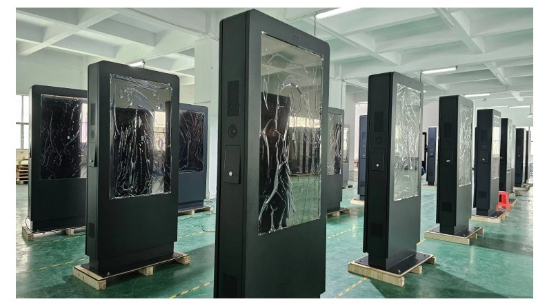 65 Inch Double Sided Ultra High Brightness LCD Display Screen Advertising Player Vertical Totem Outdoor Dual Screen Kiosk