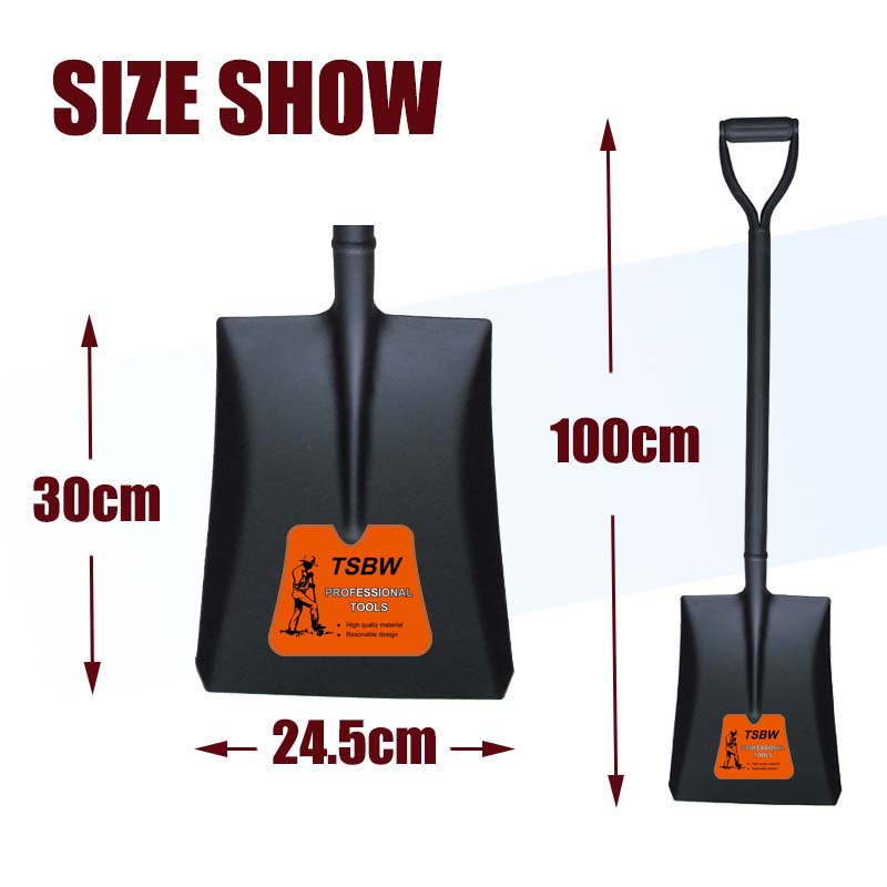 S501 All Steel Garden Hand Tool Construction Spade Hardware Agricultural Farming Elephant Short Handle Shovel