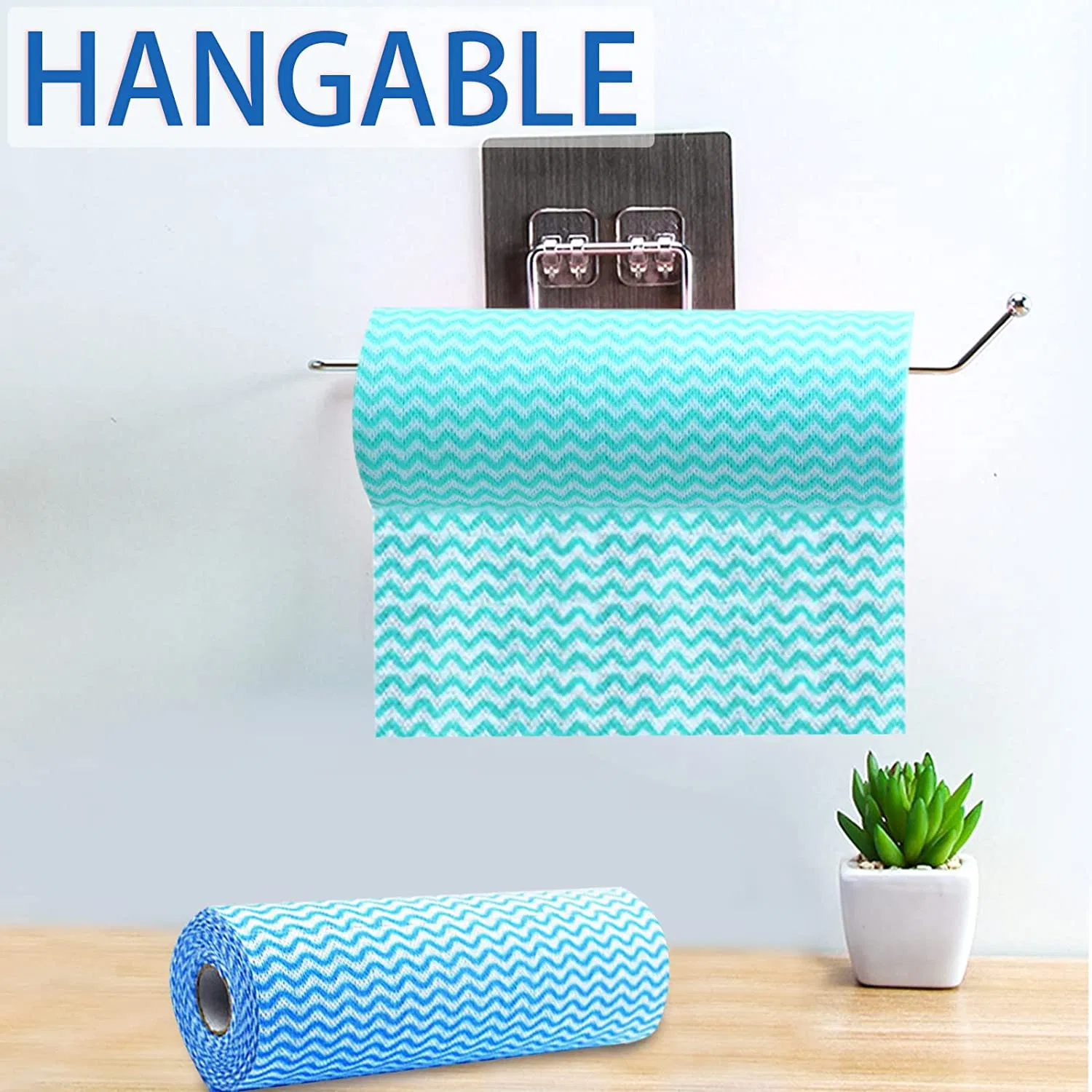 Non-Woven Disposable Kitchen Cloths Dish Towels Fast Decontamination