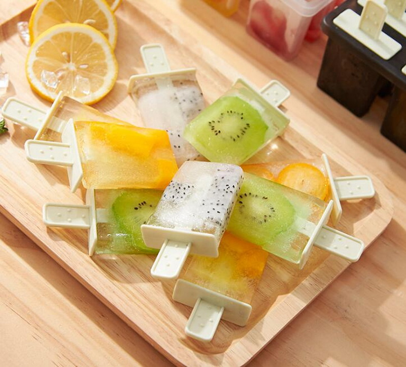 Пластиковая форма для льда с крышкой, 9 ячеек