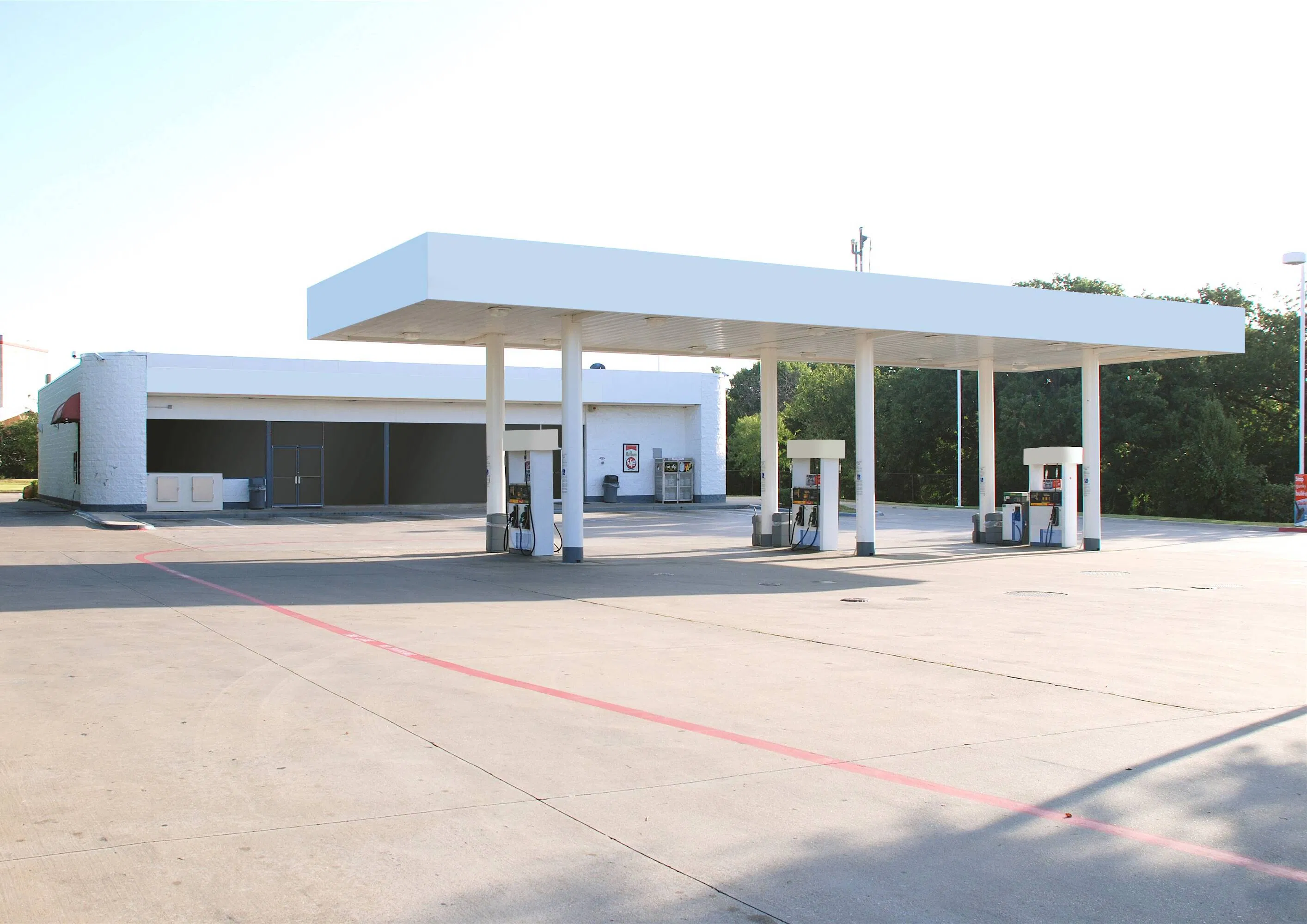 Hight Quality Light Steel Structure Prefabricated Gas Station Shop