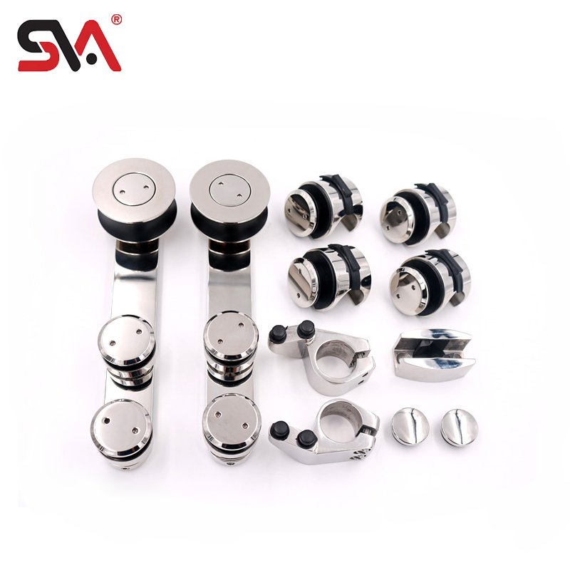 High Quality Bathroom Shower Room Tempered Glass Sliding Door Hardware Fitting