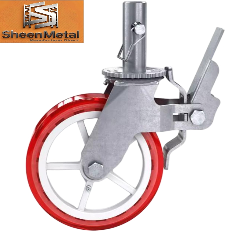 Professional Stem Scaffolding Casters Manufacturer PU Roller Scaffold Caster