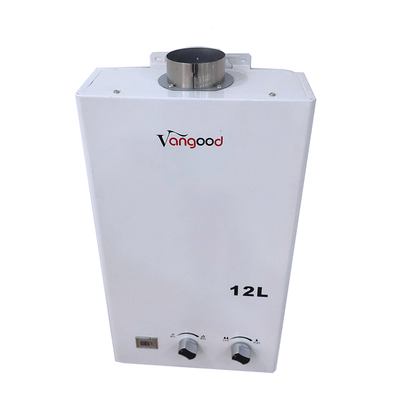 Проточный газовый водонагреватель Vangood 12 л с принудительной тягой