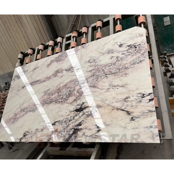 Natural Stone Good Quality Marble Luxury Purple Veins Big Slabs Floor Tiles Vanity Sinks Wall Panel Vanity Slab