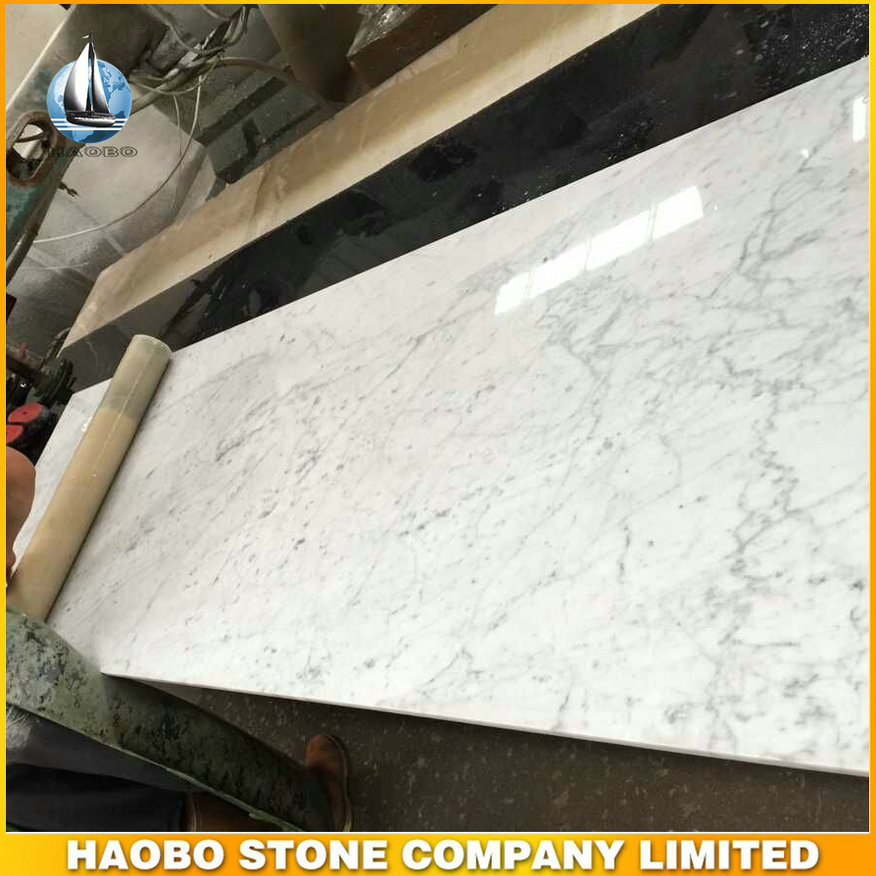 Haobo Bianco Carrara White Marble Bathroom Countertop