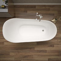 Акриловая угловая ванна белая глянцевая