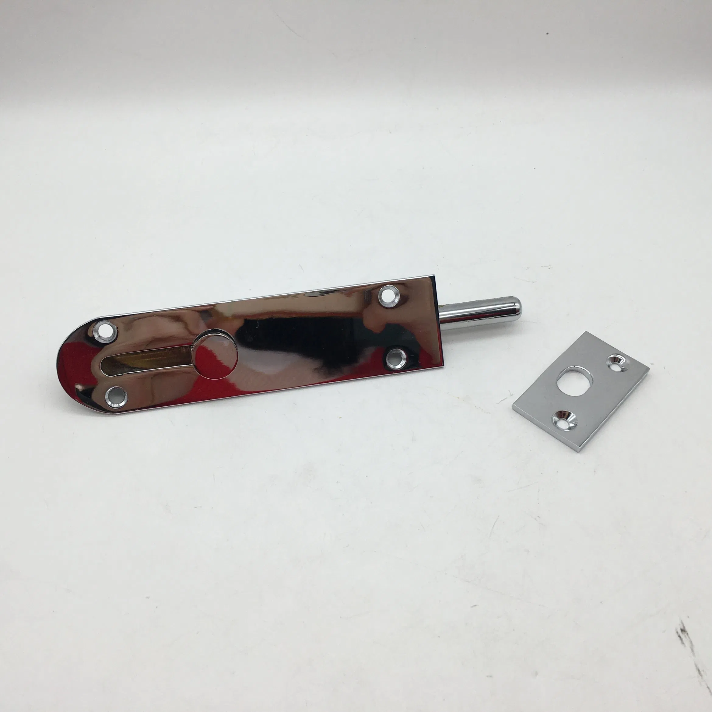 Chrome Brass Modern Brass Surface Mounted Floor Door Lock Bolt