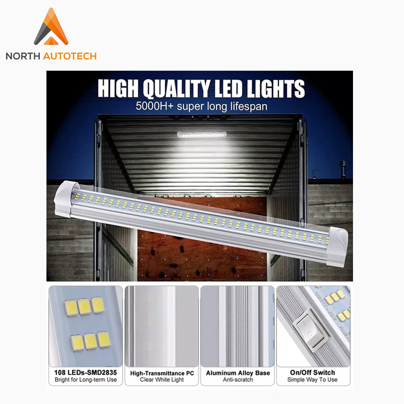 12V/24V 13-дюймовая светодиодная лента на 108 LED с выключателем