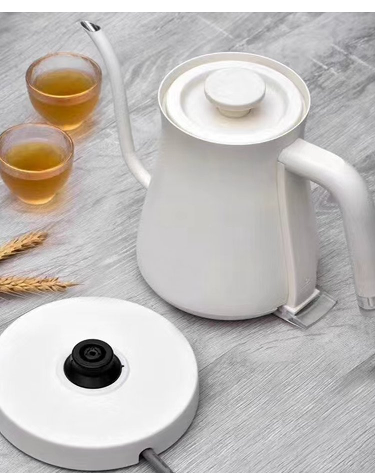 0.7L Auto-Shut off Electric Coffee Kettle Hervidor De Agua ELé Ctrico Black Gooseneck Coffee Electric Kettle with Spout