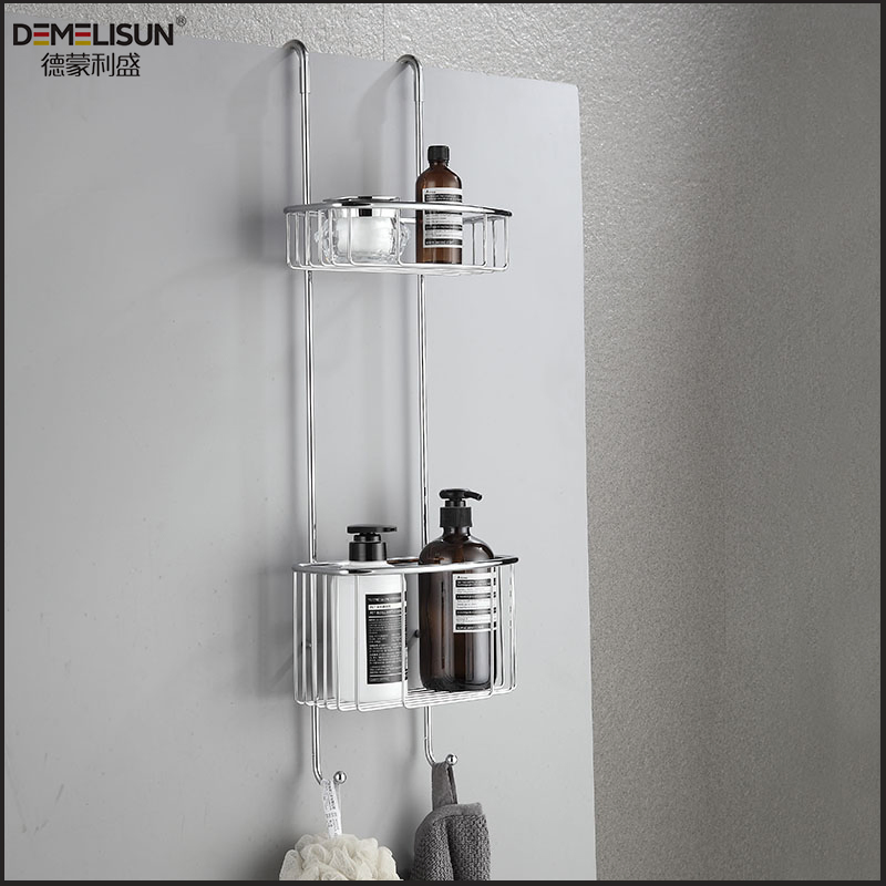 Decor Bathroom Wall Mount Hanging Storage Rack Organizer Shower Basket