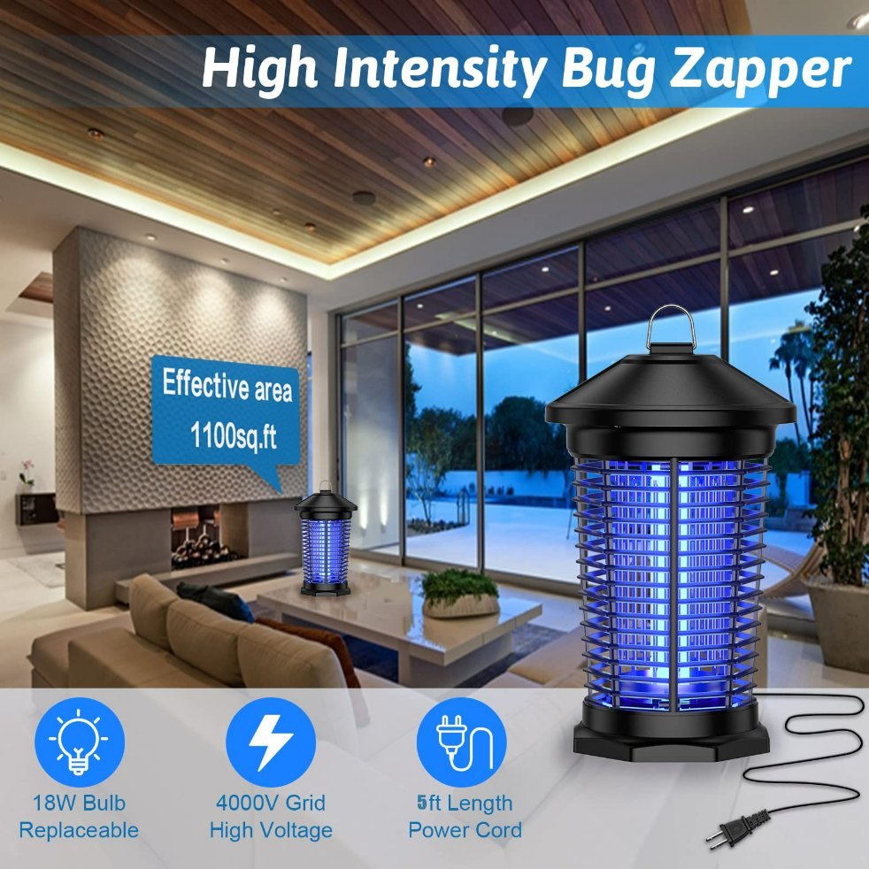 Powerful 18W Bug Zapper for Indoor and Outdoor Insect Control