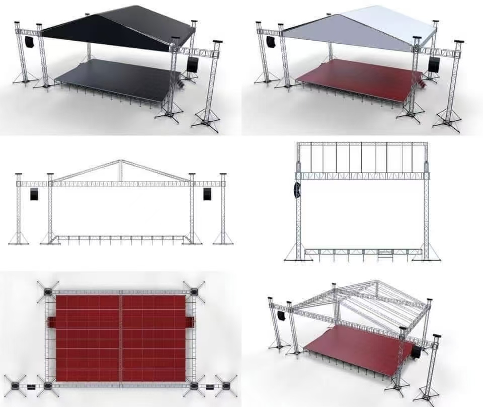 Factory Price 290mm F34 Truss Exhibition Booth Stage Light Display Truss Lift System Aluminum Spigot Event Truss Stage Truss