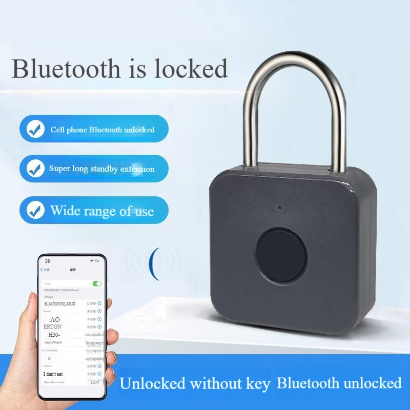 Anti-Leakage Electronic Bluetooth Padlock Confidential Transport Box Warehouse Door Bluetooth Lock