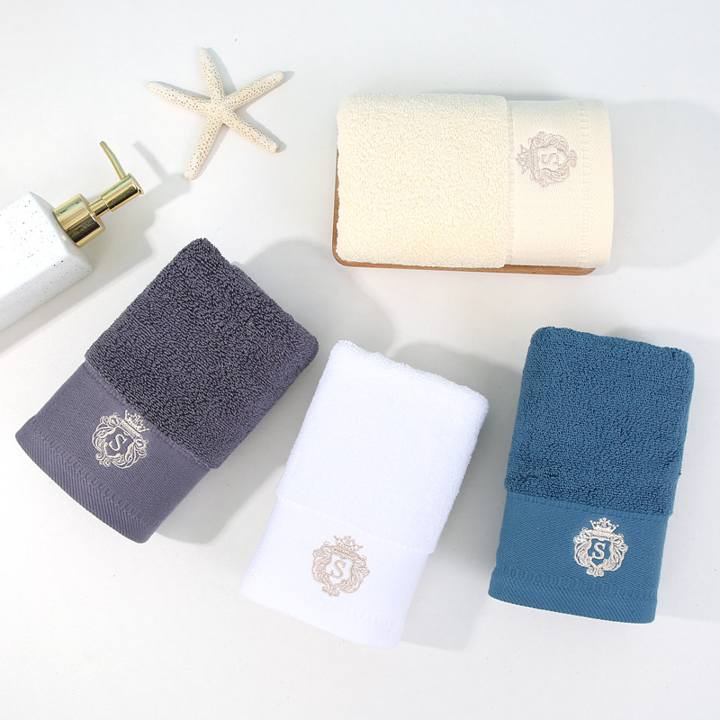 Luxury Embroidery 100% Cotton Hotel Towels Face Hand Bath Hotel Towel Set