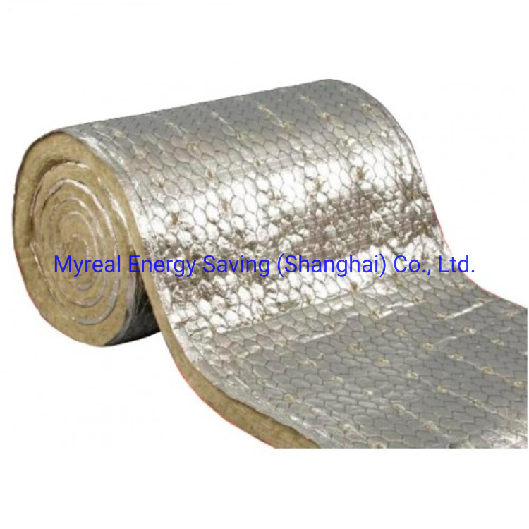 Wire Mesh Basalt Wool Thermal Duct Insulation Rock Wool Wire-Meshed Blanket