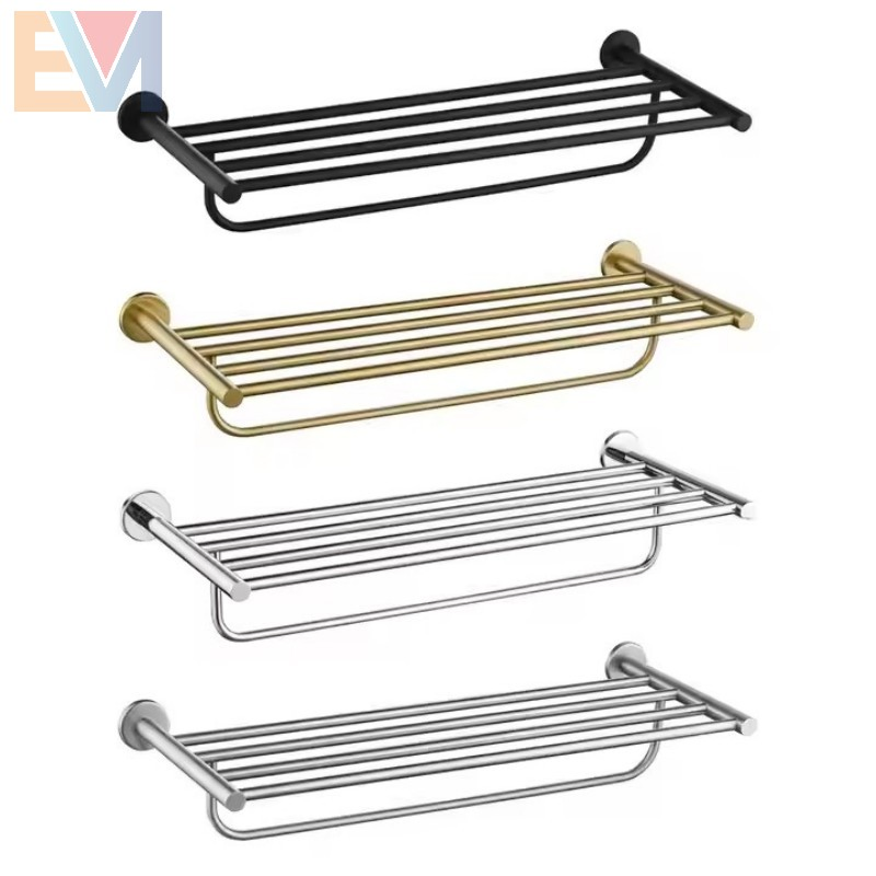 High Quality Bathroom Accessories Wall Mounted Towel Rack Stainless Steel Towel Bar