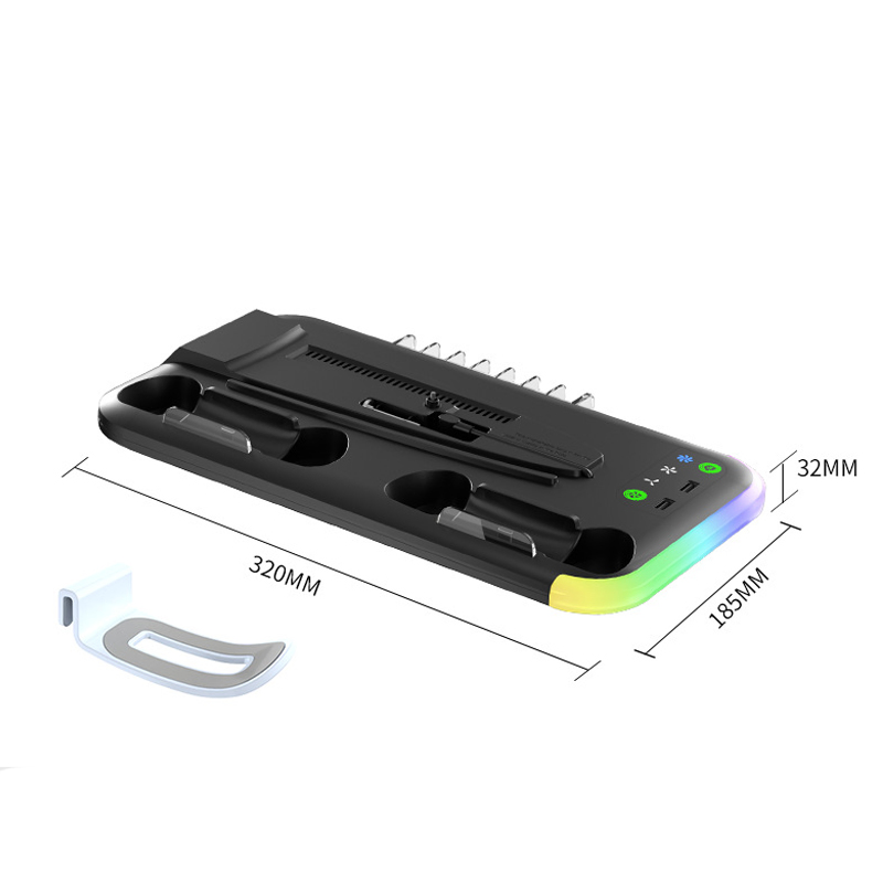 Док-станция с RGB подсветкой и охлаждением для PS5