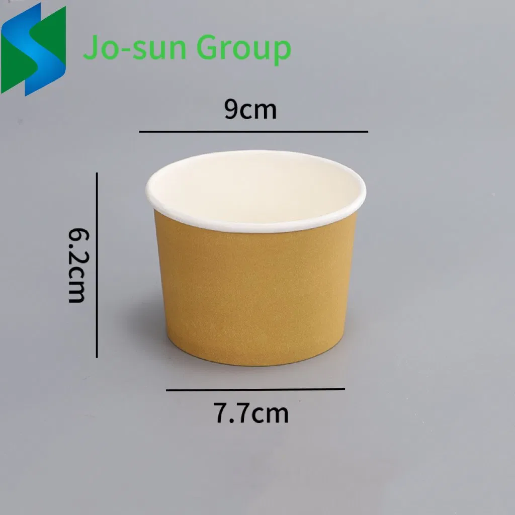 2024 Best-Selling White or Brown Kraft Paper Customized Bowl with Lid