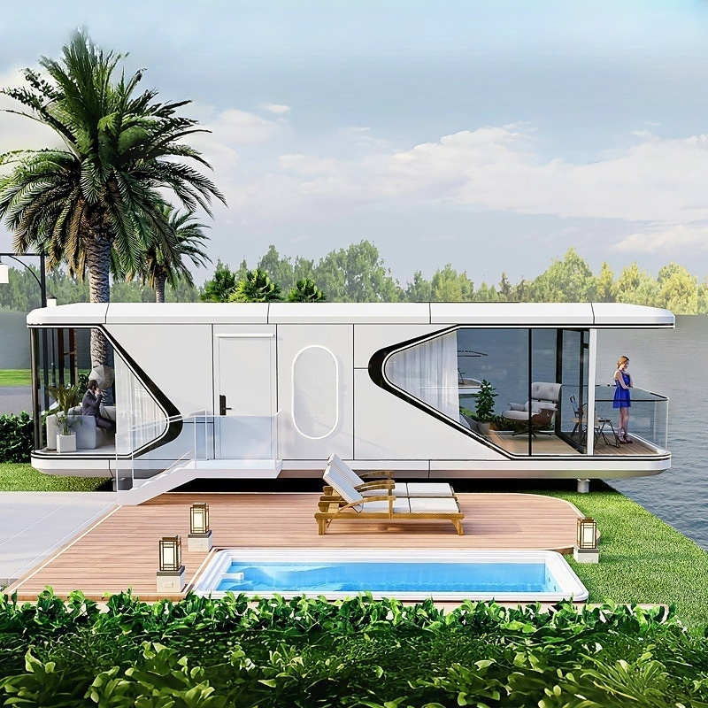 Prefab Modern House – Sandwich Panel Container Capsule Home for Easy Transport and Assembly