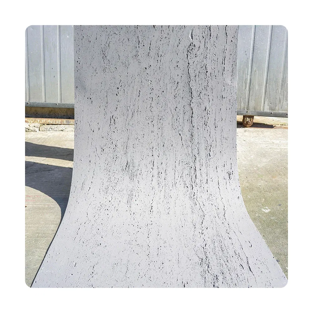 Mcm Cement Concrete PVC Marble Flexible Stone Interior Cladding PVC Wall Panel Board Imitation Stone Wall Panel 3D Exterior Wall Panel for Bathroom