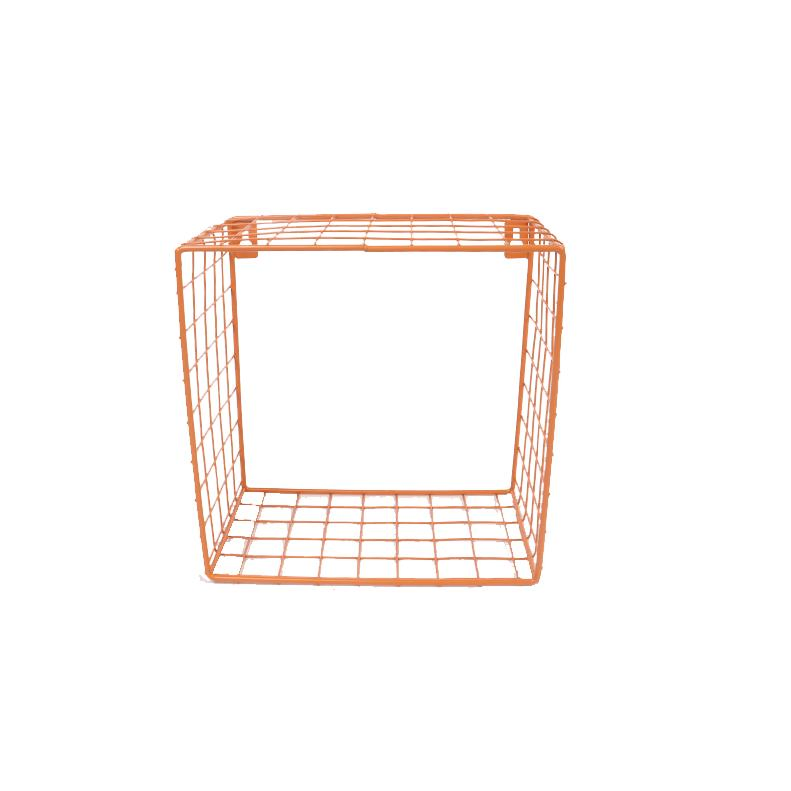 Wire Mesh Basket Storage Wall Shelf