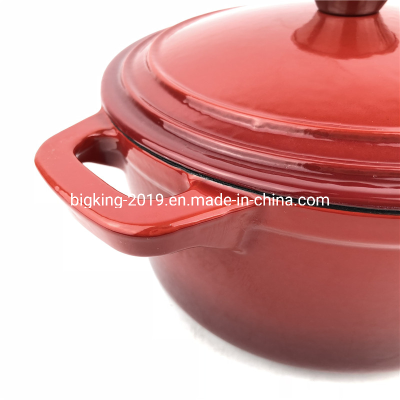 Cast Iron Casserole Can Be Matched with Glass Lid