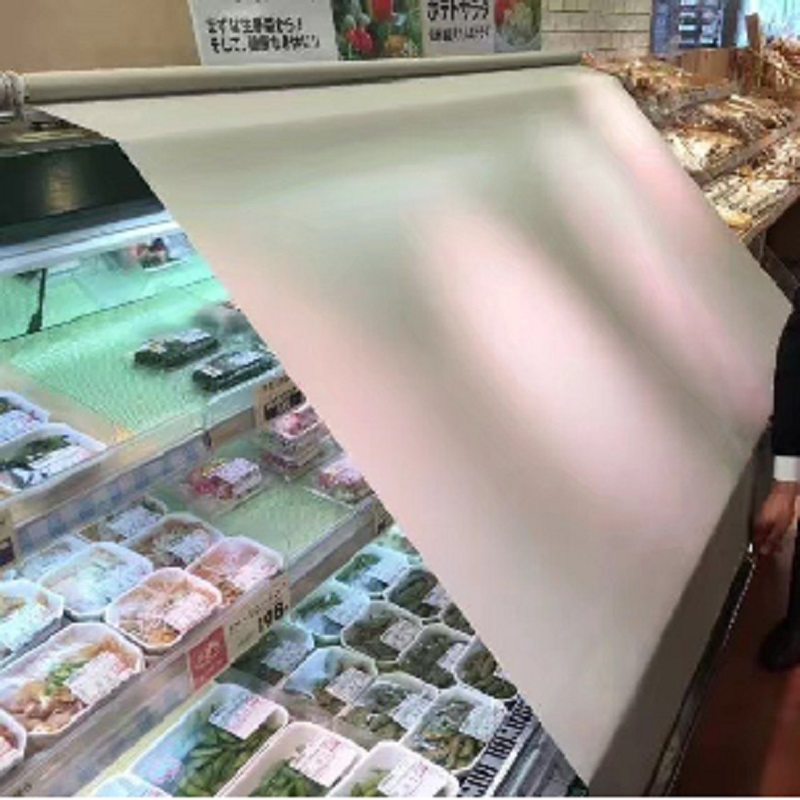 Night Cover Curtain for Refrigerator Commercial Fridge Night Blinds to Keep Food Fresh Freezer Blind for Supermarket Showcase