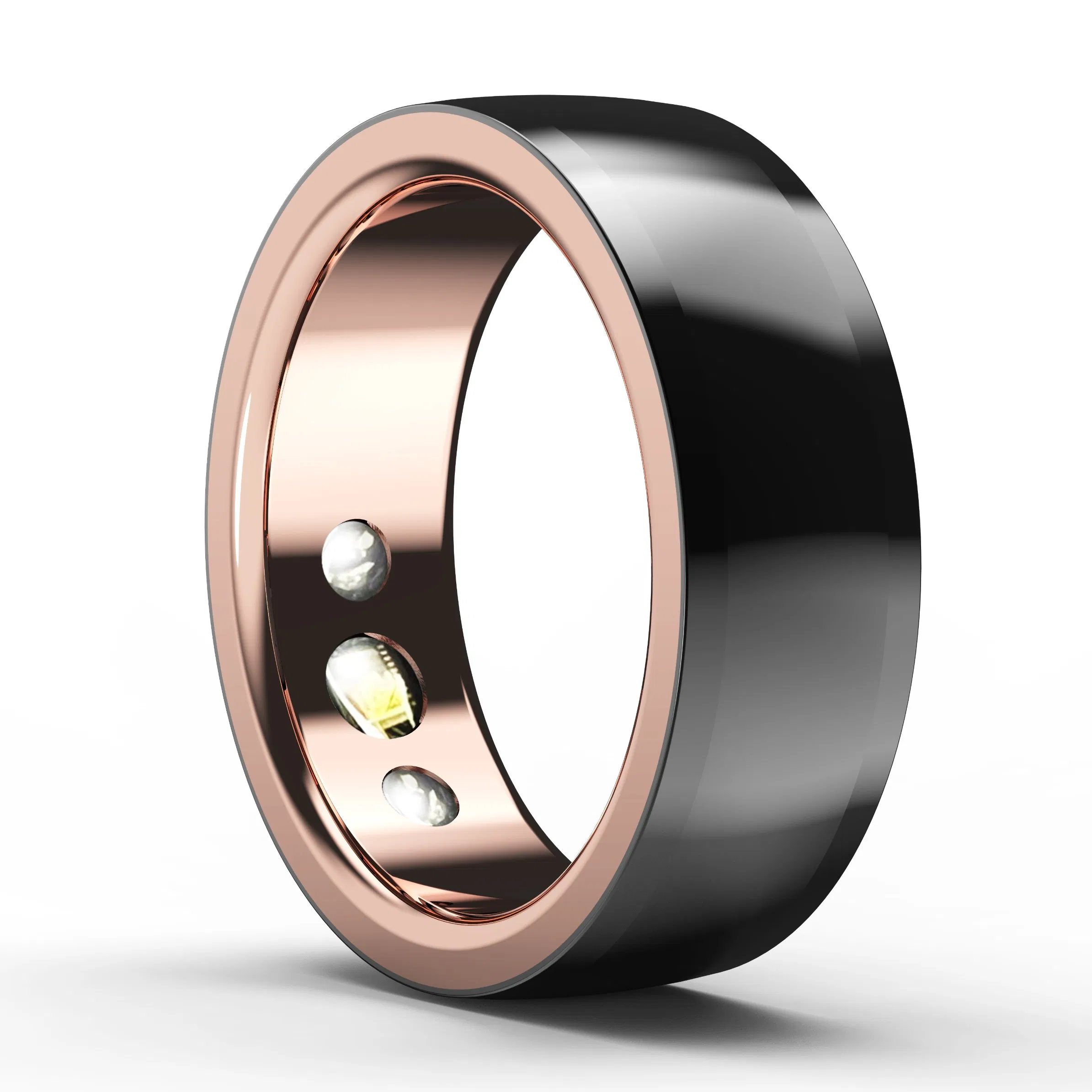 USA Hot Selling Wearable Smart Health Ring with Material Ceramic Ring for Wireless Charging Case