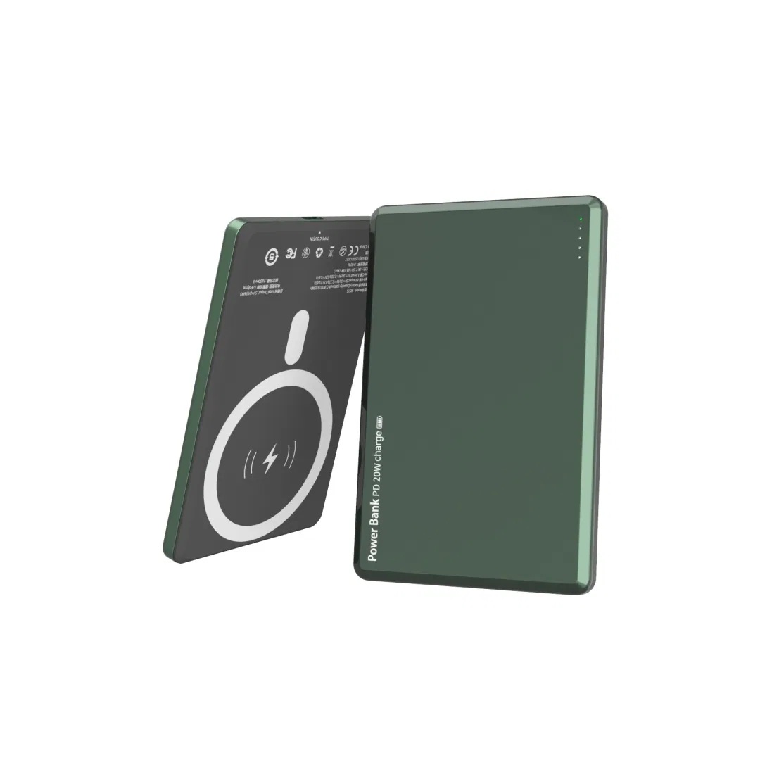 Portable Ultra-Thin Type-C Fast Wireless Charging 5000mAh 15W Magnetic Power Bank for Mobile Phone