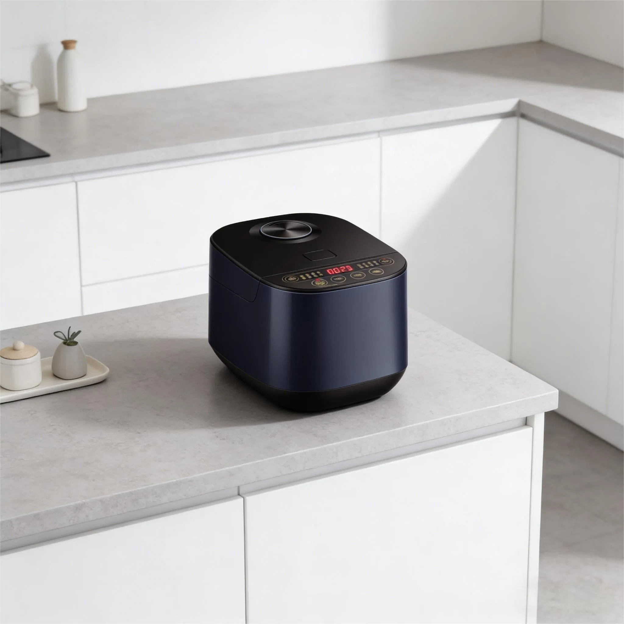Fashion 3L Portable 8 Different Menus Multifunctional Smart Rice Cooker with Thick Spherical Inner Pot