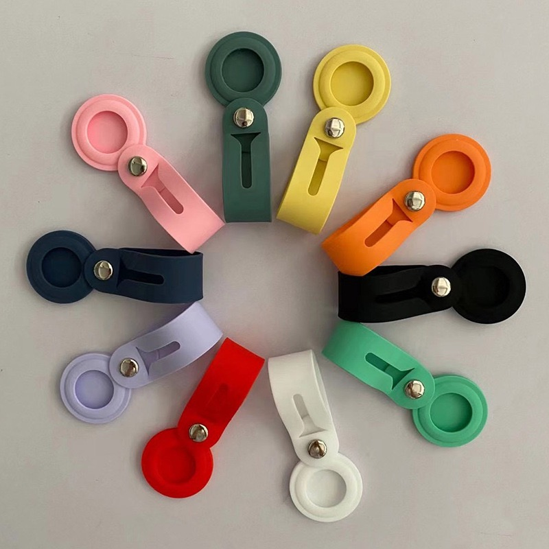 Чехол-петля для Airtag с брелоком, силиконовый