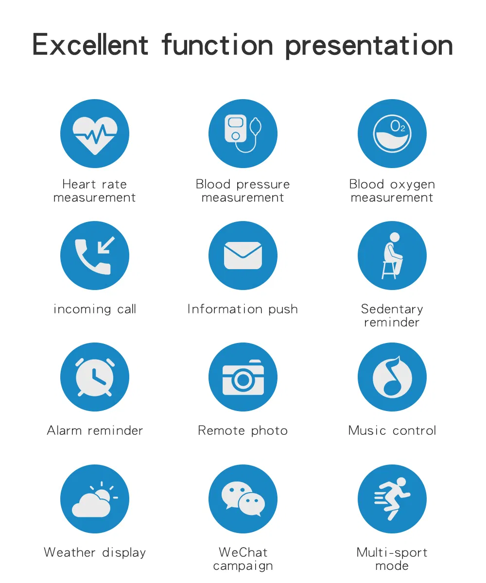 Smart Watch Multi-Function Watch Viqee Watch P18