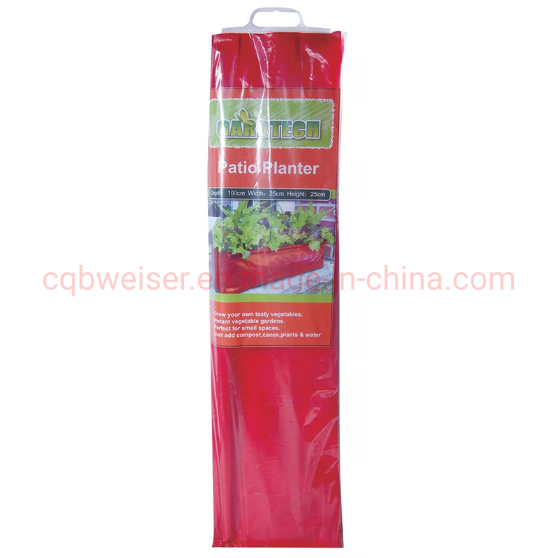 100L Red Rectangle Vegetable Grow Planter Bag Plant Nursery Bag