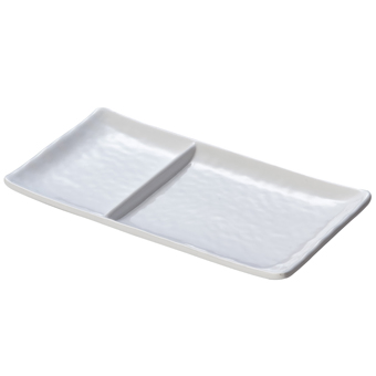 Rectangular Plate Melamine Tableware 2-Divided Plate