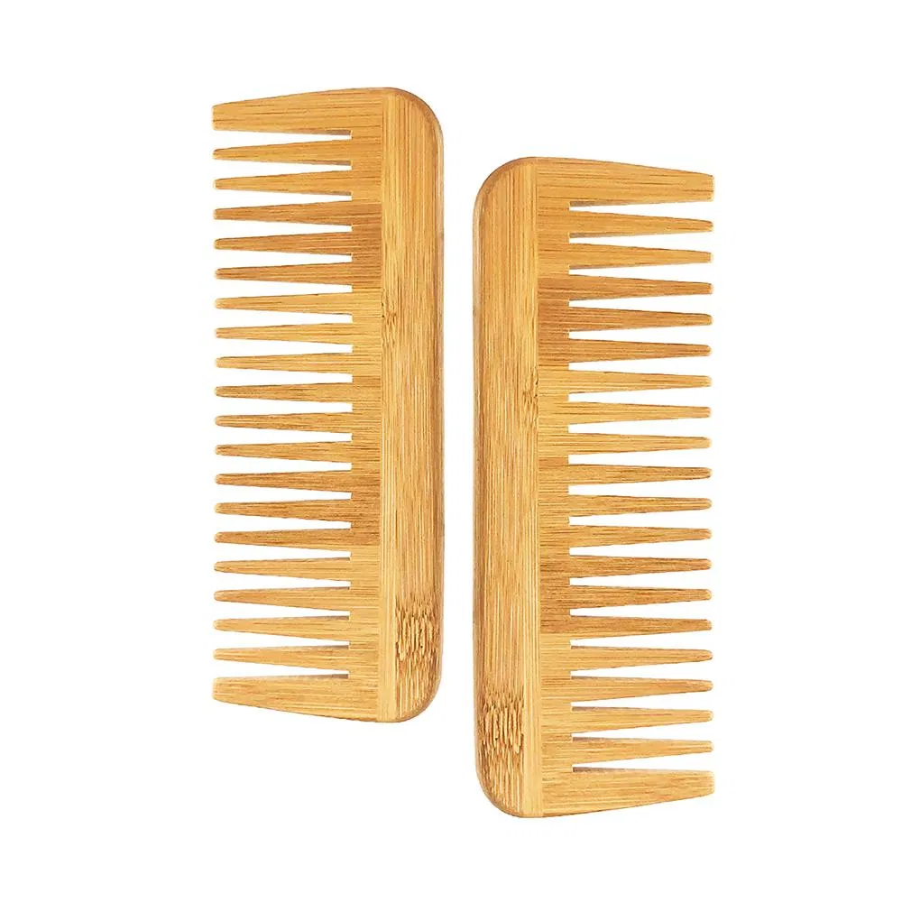 Custom Laser Logo Travel Hotel Use Eco Friendly Bamboo Hair Comb