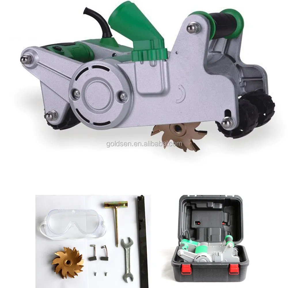 Tolhit 1100W 30mm Small Portable Drywall Chaser Cutter Electric Wall Grooving Machine