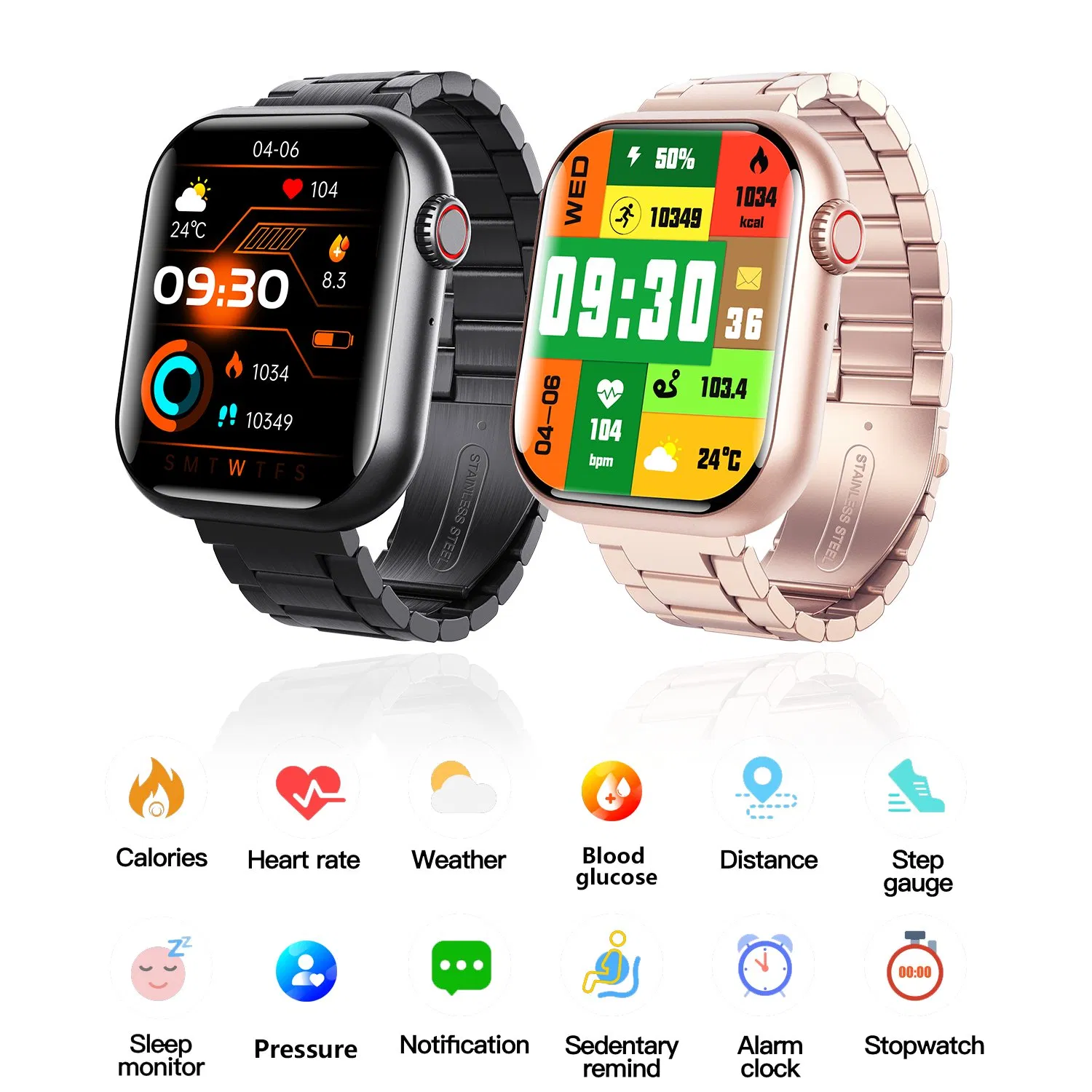 2024 F108 Smart Watch for Men and Women - Bt Call, IP67