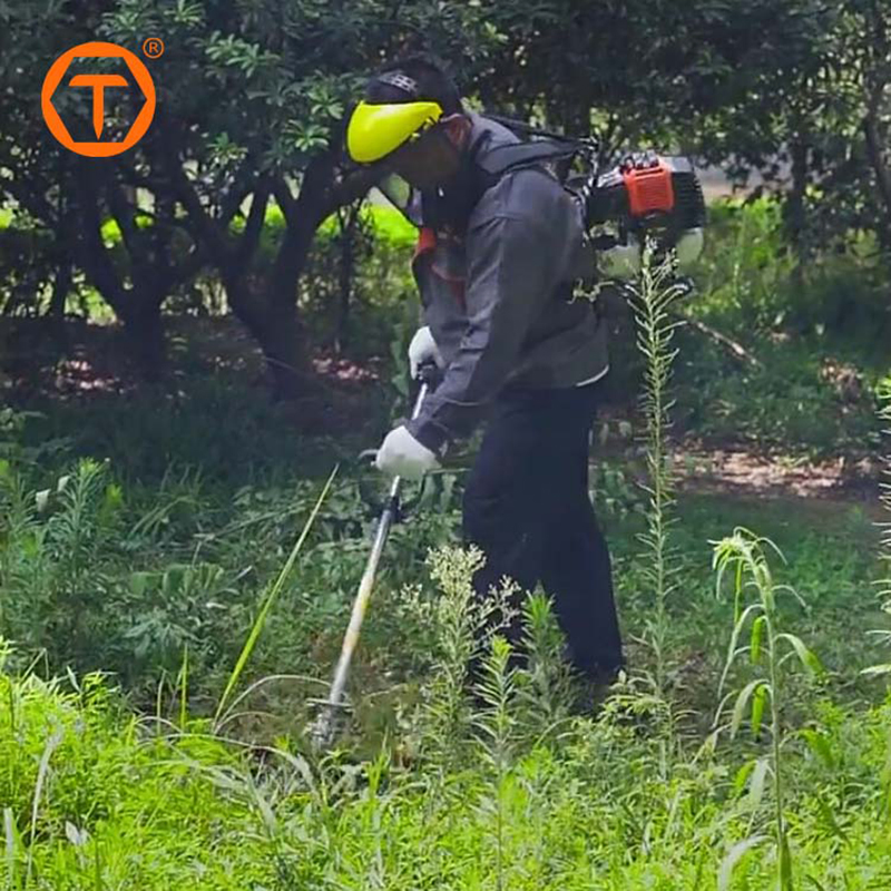 Backpack 2 Stroke Gas Power Lawn Grass String Trimmer Weed Wacker Weed Eater Gasoline Petrol Brush Cutter for Garden Backpack