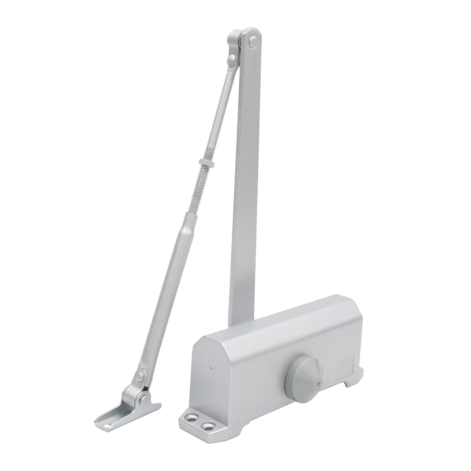 Door Closer Commercial Grade Size 4 Spring Hydraulic Automatic Aluminum Finish Hardware